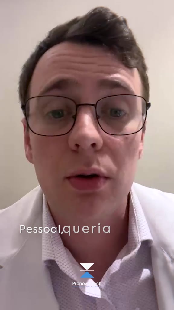 Capa de depoimento em vídeo de médico que usa o Pronova